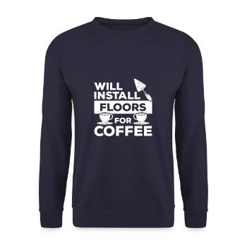 Installera des planchers pour carrelage de café carrelage carrelage carrelage - Sweat-shirt Unisexe - marine - Devant - Alina (178cm) & Michal (187cm)