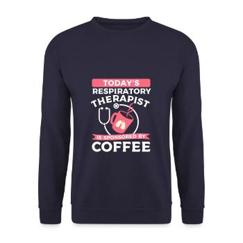 Der heutige Atemtherapeut wird gesponsert von - Unisex Pullover - Navy - Vorne - Alina (178cm) & Michal (187cm)