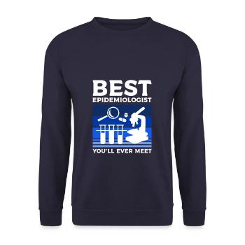 Best Epidemiologist You'll Ever Meet Epidemiology - Unisex Sweatshirt - navy - Front - Alina (178cm) & Michal (187cm)