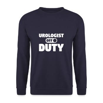 Urologue Urologue Urologues en Urologie Hors service - Sweat-shirt Unisexe - marine - Devant - Alina (178cm) & Michal (187cm)