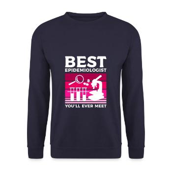 Best Epidemiologist You'll Ever Meet Epidemiology - Unisex Sweatshirt - navy - Front - Alina (178cm) & Michal (187cm)
