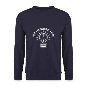 Best Pathologist Ever Speech Language Pathology - Unisex Sweatshirt - navy - Front - Alina (178cm) & Michal (187cm)