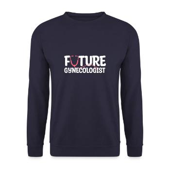 Future Gynecologist Gynecology OB/GYN - Unisex Sweatshirt - navy - Front - Alina (178cm) & Michal (187cm)
