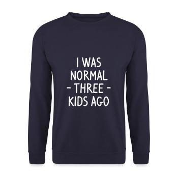 Ich bin die verrückte Reha-Krankenschwester, vor der sie dich gewarnt haben - Unisex Pullover - Navy - Vorne - Alina (178cm) & Michal (187cm)
