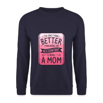 Ich bin die verrückte Reha-Krankenschwester, vor der sie dich gewarnt haben - Unisex Pullover - Navy - Vorne - Alina (178cm) & Michal (187cm)