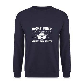 I'm The Crazy Rehab Nurse They Warned You About RN - Sweat-shirt Unisexe - marine - Devant - Alina (178cm) & Michal (187cm)