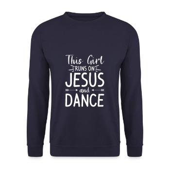 I'm The Crazy Rehab Nurse They Warned You About RN - Unisex Sweatshirt - navy - Front - Alina (178cm) & Michal (187cm)