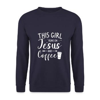 Ich bin die verrückte Reha-Krankenschwester, die dich vor RN gewarnt hat - Unisex Pullover - Navy - Vorne - Alina (178cm) & Michal (187cm)