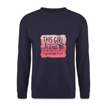 I'm The Crazy Rehab Nurse They Warned You About RN - Unisex Sweatshirt - navy - Front - Alina (178cm) & Michal (187cm)