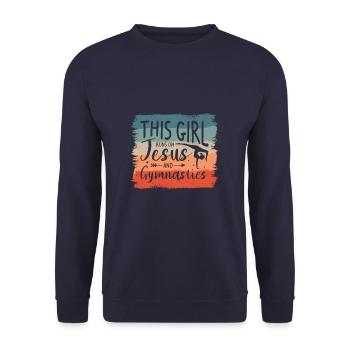 I'm The Crazy Rehab Nurse They Warned You About RN - Unisex Sweatshirt - navy - Front - Alina (178cm) & Michal (187cm)