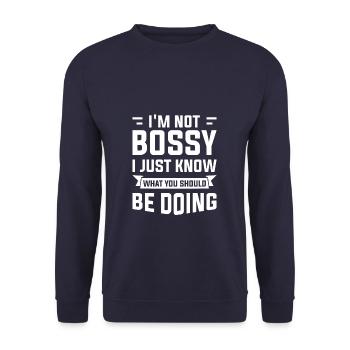 I'm The Crazy Rehab Nurse They Warned You About RN - Unisex Sweatshirt - navy - Front - Alina (178cm) & Michal (187cm)