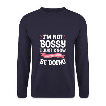 I'm The Crazy Rehab Nurse They Warned You About RN - Sweat-shirt Unisexe - marine - Devant - Alina (178cm) & Michal (187cm)