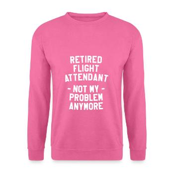 L’hôtesse de l’air à la retraite n’est plus mon problème - Sweat-shirt Unisexe - rose - Devant