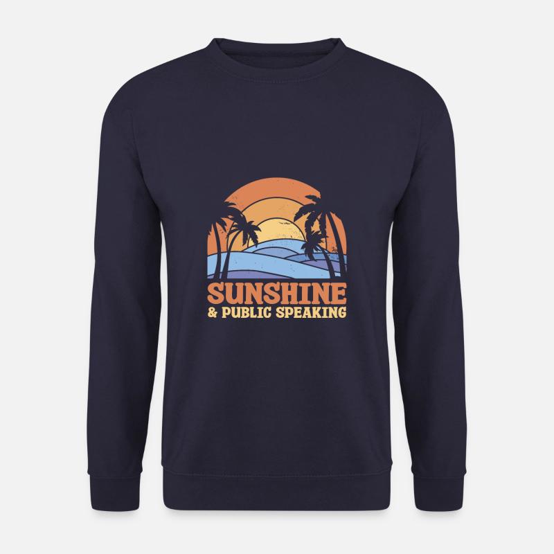 Sonnenschein & öffentliches Reden Redner - Unisex Pullover - Navy