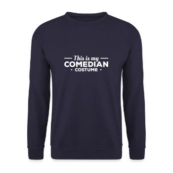 This Is My Comedian Costume Stand-Up Comedy - Unisex Sweatshirt - navy - Front - Alina (178cm) & Michal (187cm)