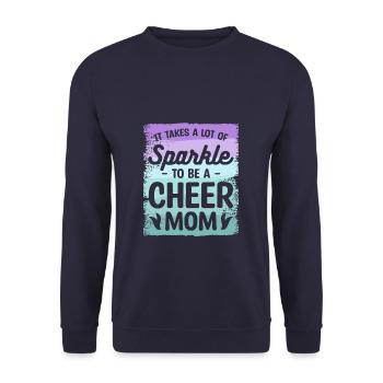 Il faut beaucoup d’éclat pour être une maman acclamée - Sweat-shirt Unisexe - marine - Devant - Alina (178cm) & Michal (187cm)