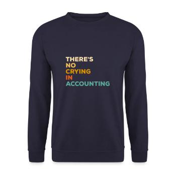 Il n’y a pas de pleurs chez Comptable comptable CPA - Sweat-shirt Unisexe - marine - Devant - Alina (178cm) & Michal (187cm)