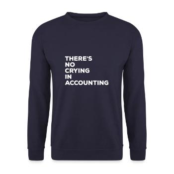 Il n’y a pas de pleurs chez Comptable comptable CPA - Sweat-shirt Unisexe - marine - Devant - Alina (178cm) & Michal (187cm)