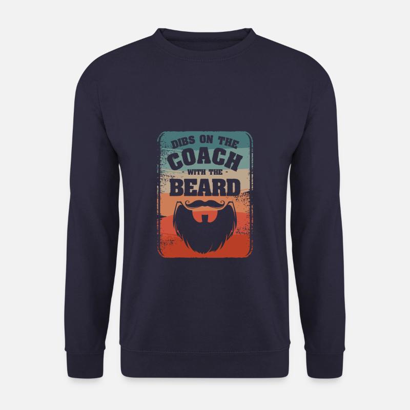 Dibs Auf Dem Coach Mit The Beard Coaching Coaches - Unisex Pullover - Navy
