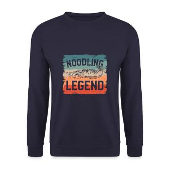 Noodling Legend Catfish Catfishing Fishing - Sweat-shirt Unisexe - marine - Devant - Alina (178cm) & Michal (187cm)