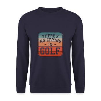 Rétro Il n’y a pas de pleurs dans le golf Golfeur - Sweat-shirt Unisexe - marine - Devant - Alina (178cm) & Michal (187cm)