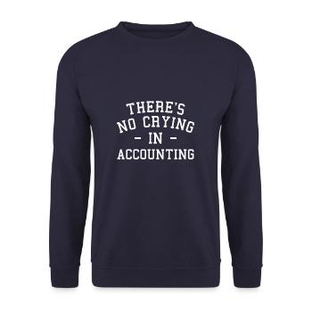 Il n’y a pas de pleurs chez Comptable comptable CPA - Sweat-shirt Unisexe - marine - Devant - Alina (178cm) & Michal (187cm)
