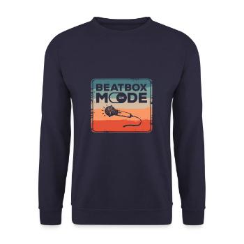 Beatbox Mode On Beatboxing Beatboxer - Unisex Sweatshirt - navy - Front - Alina (178cm) & Michal (187cm)
