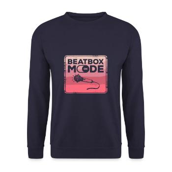 Beatbox Mode On Beatboxing Beatboxer - Unisex Sweatshirt - navy - Front - Alina (178cm) & Michal (187cm)