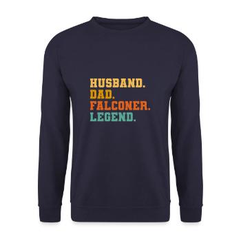I'm The Crazy Rehab Nurse They Warned You About RN - Unisex Sweatshirt - navy - Front - Alina (178cm) & Michal (187cm)