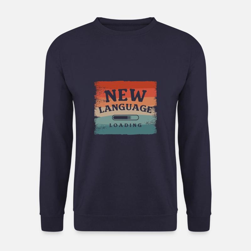 New Language Loading Linguistic Bilingual - Unisex Sweatshirt - navy