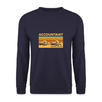 Rétro Comptable Édition spéciale Comptabilité CPA - Sweat-shirt Unisexe - marine - Devant - Alina (178cm) & Michal (187cm)