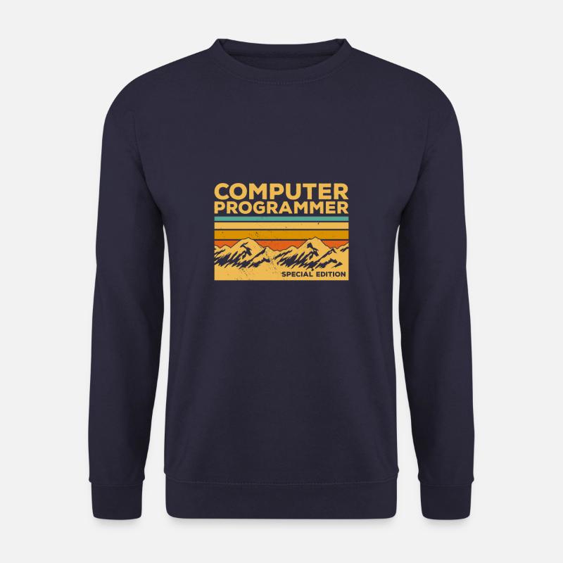 Retro Computer Programmer Special Edition - Unisex Sweatshirt - navy