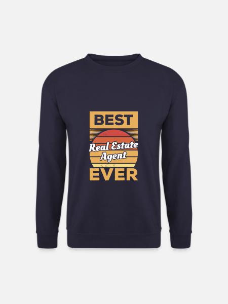 Vintage Bester Immobilienmakler aller Zeiten Makler Makler - Unisex Pullover - Navy