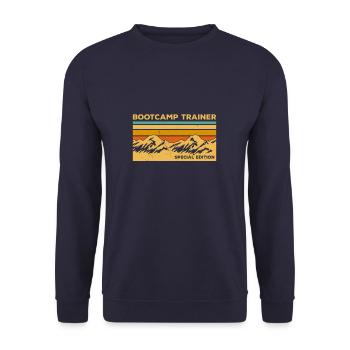 Vintage Bootcamp Trainer Special Edition Training - Unisex Pullover - Navy - Vorne - Alina (178cm) & Michal (187cm)