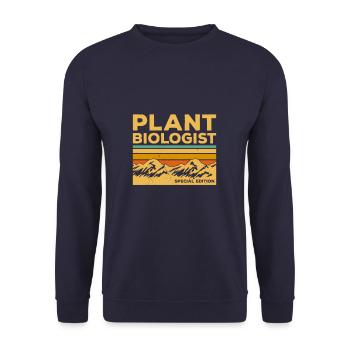 Vintage Plant Biologist Special Edition Botany - Unisex Sweatshirt - navy - Front - Alina (178cm) & Michal (187cm)
