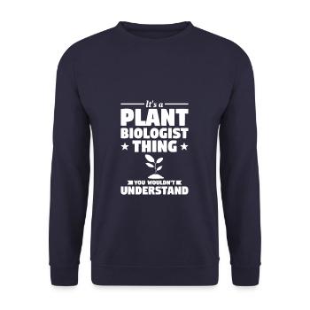 C’est un biologiste végétal que vous ne voudriez pas - Sweat-shirt Unisexe - marine - Devant - Alina (178cm) & Michal (187cm)