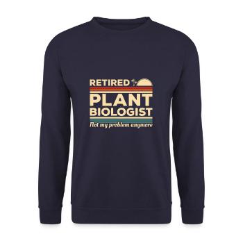 Un biologiste végétal à la retraite n’est plus mon problème - Sweat-shirt Unisexe - marine - Devant - Alina (178cm) & Michal (187cm)
