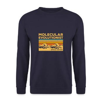 Vintage Molecular Evolutionist Special Edition - Unisex Sweatshirt - navy - Front - Alina (178cm) & Michal (187cm)