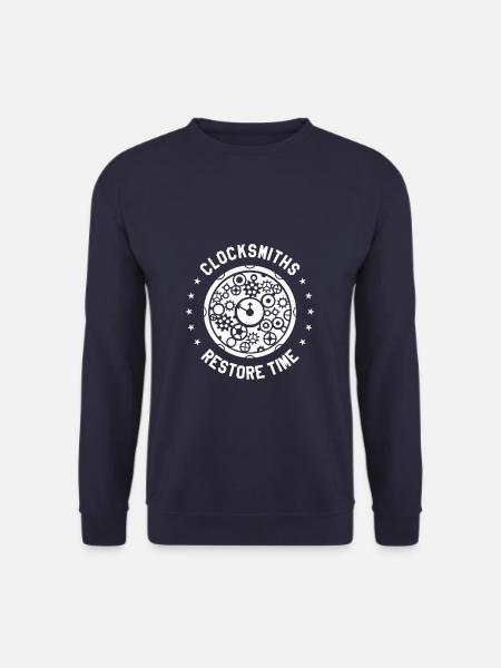 Les horlogers restaurent le temps horloger horloger - Sweat-shirt Unisexe - marine