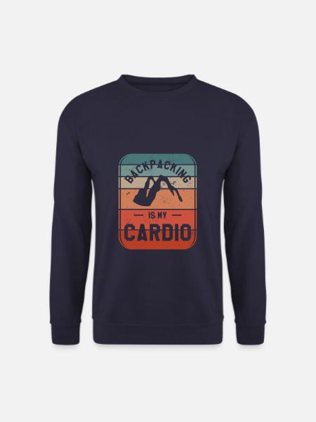 Backpacking ist mein Cardio-Wanderer - Unisex Pullover - Navy