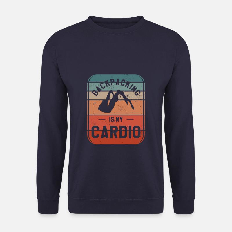 Backpacking ist mein Cardio-Wanderer - Unisex Pullover - Navy