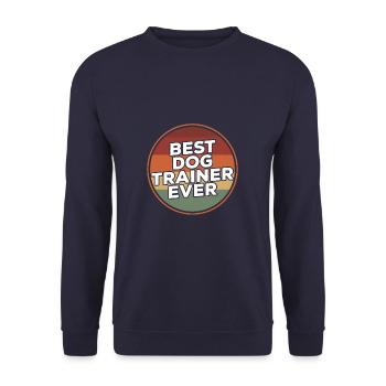 Vintage meilleur dresseur de chiens de tous les temps - Sweat-shirt Unisexe - marine - Devant - Alina (178cm) & Michal (187cm)