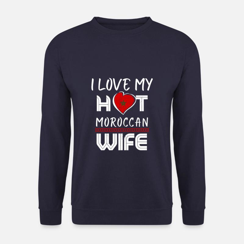 C’est drôle que j’aime mon mari marocain chaud - Sweat-shirt Unisexe - marine