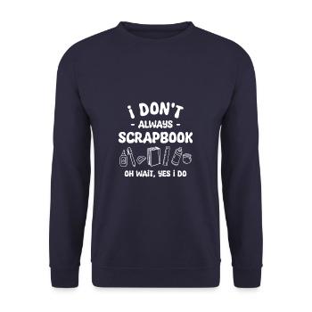 Ich mache nicht immer ein Sammelalbum, oh warte, ja, das tue ich - Unisex Pullover - Navy - Vorne - Alina (178cm) & Michal (187cm)