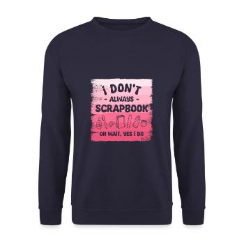 Ich mache nicht immer ein Sammelalbum, oh warte, ja, das tue ich - Unisex Pullover - Navy - Vorne - Alina (178cm) & Michal (187cm)