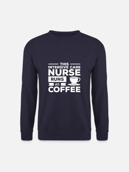 Diese Intensivkrankenschwester läuft auf der Kaffee-Intensivstation - Unisex Pullover - Navy