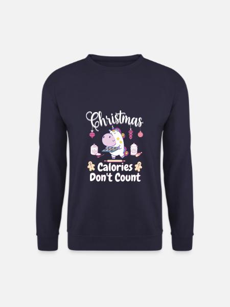 Süßes Christmas Unicorn Bakery Weihnachtsgeschenk - Unisex Pullover - Navy