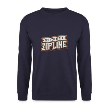Rendez-vous à la tyrolienne Tyrolienne - Sweat-shirt Unisexe - marine - Devant - Alina (178cm) & Michal (187cm)