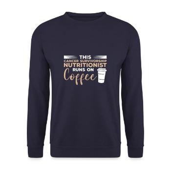 Cette nutritionniste de la survie au cancer continue - Sweat-shirt Unisexe - marine - Devant - Alina (178cm) & Michal (187cm)