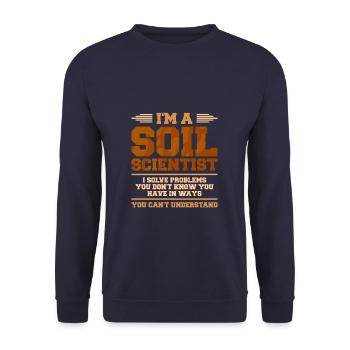 Je suis un pédologue, je résous des problèmes que vous ne connaissez pas - Sweat-shirt Unisexe - marine - Devant - Alina (178cm) & Michal (187cm)